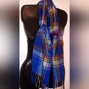 Italian Plaid Scarf NWOT